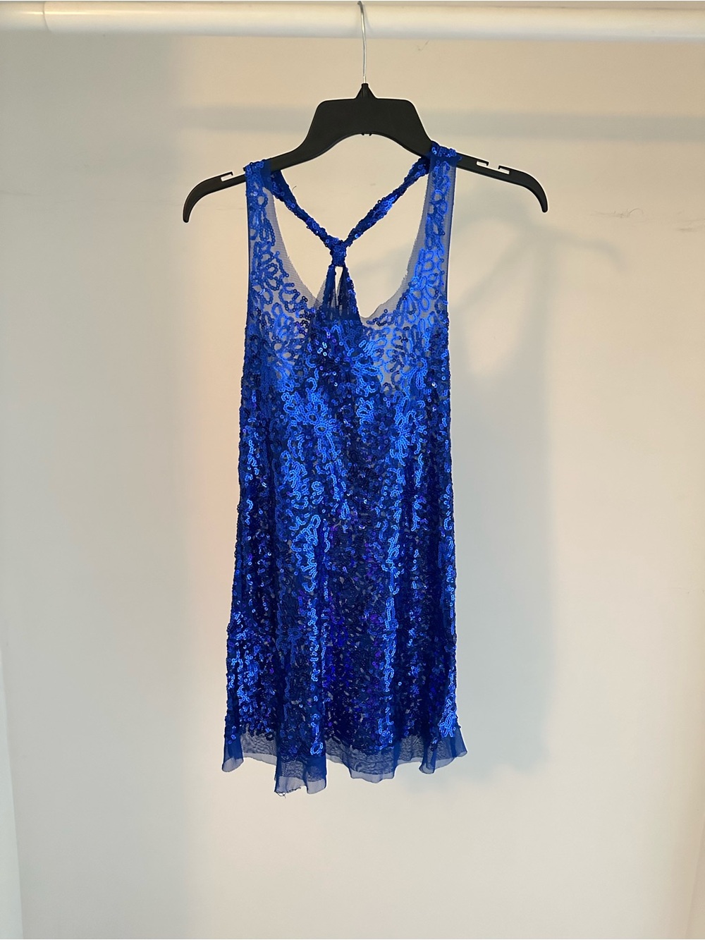 Royal Blue Sequin Mini Dress